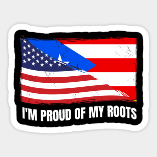 Proud Puerto Rico Flag, Puerto Rico gift heritage, Puerto Rican girl Boy Friend Boricua Puertoriqueño Sticker